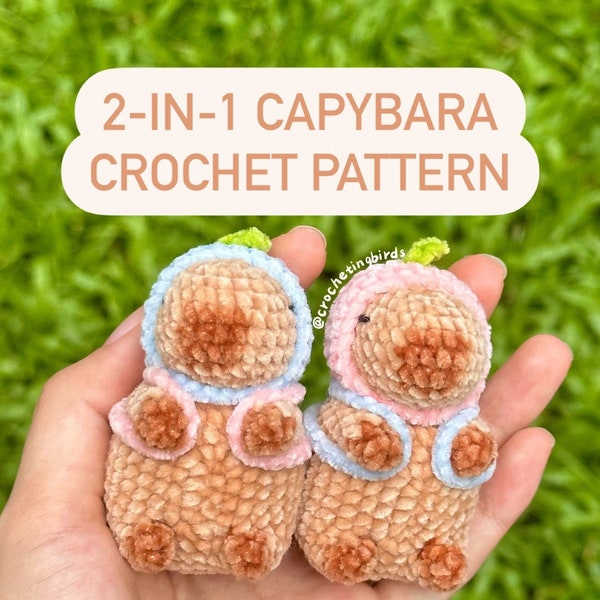 2-in-1 Capybara Crochet Pattern