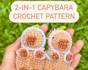 2-in-1 Capybara Crochet Pattern