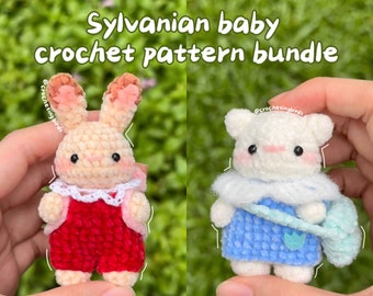 2-in-1 Sylvanian Baby Crochet Pattern Bundle