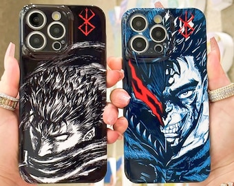 Stylowe etui na telefon z motywem anime do iPhone'a 17 16 15 14 13 12 Pro Max, Samsunga S26 S24 S20 FE, S21 S22 S23 Plus S25 Ultra, Google Pixel 7 8 9 10