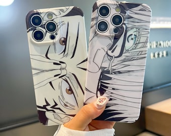 Stilvolle Anime Handyhülle für iPhone 17 16 15 14 13 12 Pro Max Samsung S26 S24 FE S21 S22 S23 Plus S25 Ultra A56 Google Pixel 7 8 9 10 Hüllen