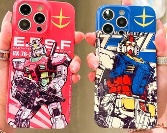 Robot Anime Phone Case for iPhone 16 E 15 14 13 12 11 Pro Max Samsung S23 S20 FE S21 S22 S24 S25 Ultra Note20 A50 Google Pixel 7 8 9 Pro XL