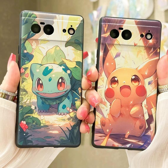 kawaii Anime Cartoon Phone Case for Google Pixel 7 8 9 10 Pro XL iPhone 17 16 15 14 13 12 Pro Max Samsung S25 S24 FE S22 S23 Plus S26 Ultra