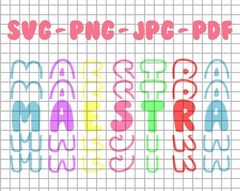 Maestra Profesora SVG