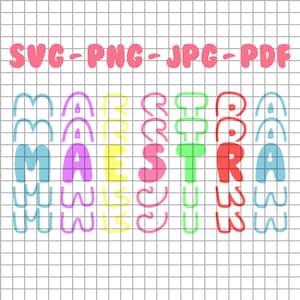Maestra Profesora SVG