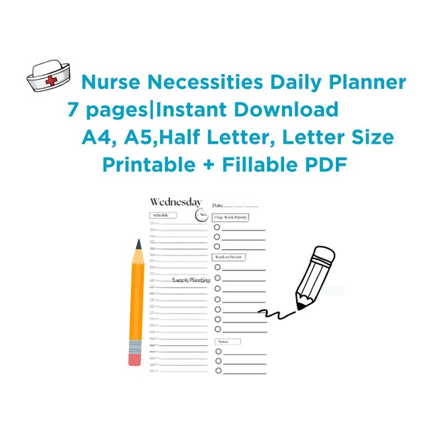 Nurse Necessities Daily Planner: Essential Tools for Nursing Success
