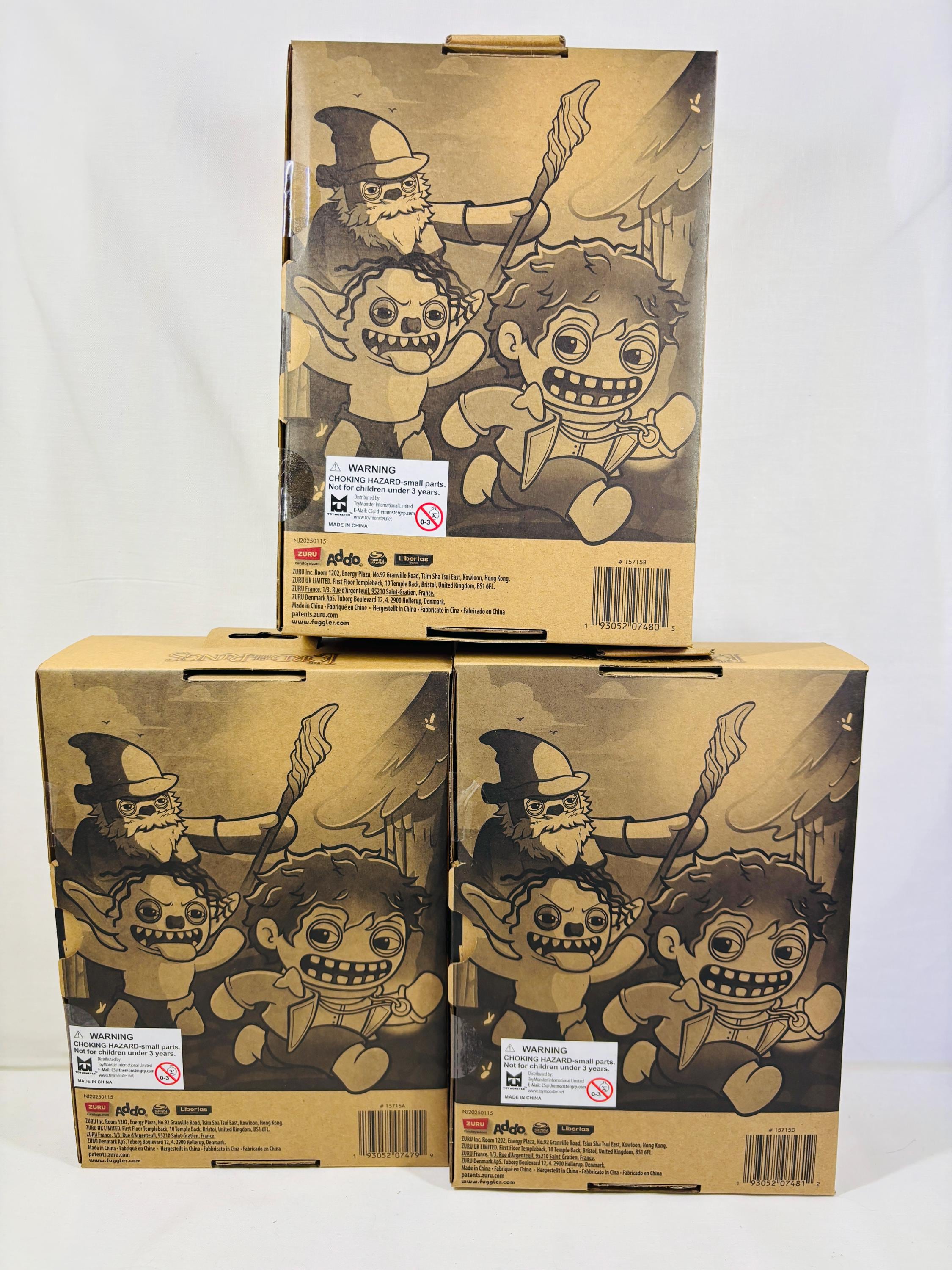 Fuggler Lord of the Rings ぬいぐるみ 3体セット Fuggler X Lord of the Rings - Complete Set of 3 Fugglers
