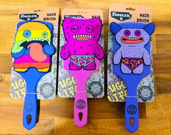 Fuggler - Set di 3 spazzole per capelli! Oogah Boogah, Purple Grin e Mr Buttons!
