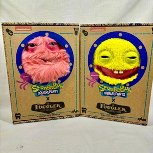 Set of 2 x Fuggler SpongeBob SquarePants Patrick Star Nickelodeon BRAND NEW!