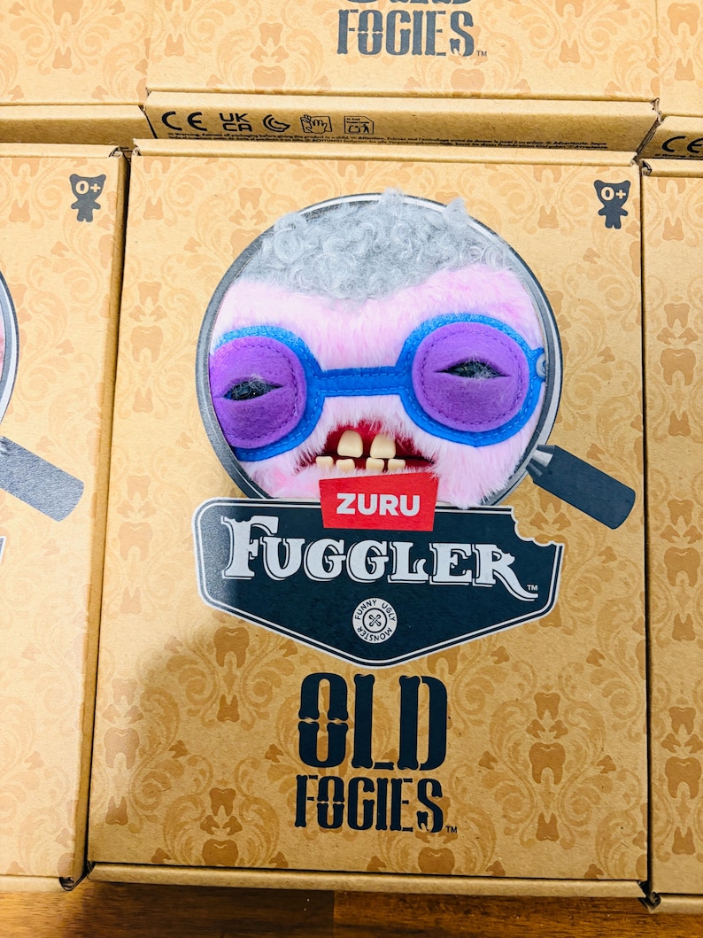 Fogie Fuggler Old Fogie Plush – Squidge Collectible Monster Toy – Quirky ...
