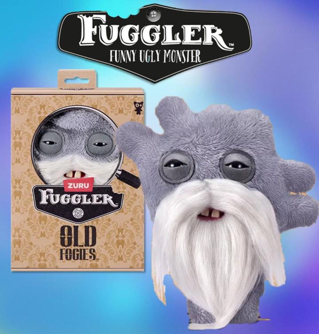 Captain Cardiac Old Fogie Fuggler Plush – Funny Ugly Monster Toy (5 ...