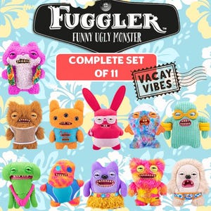 Complete set of 11 - Vacay Vibes Fugglers - BRAND NEW and Genuine - Funny Ugly Monsters