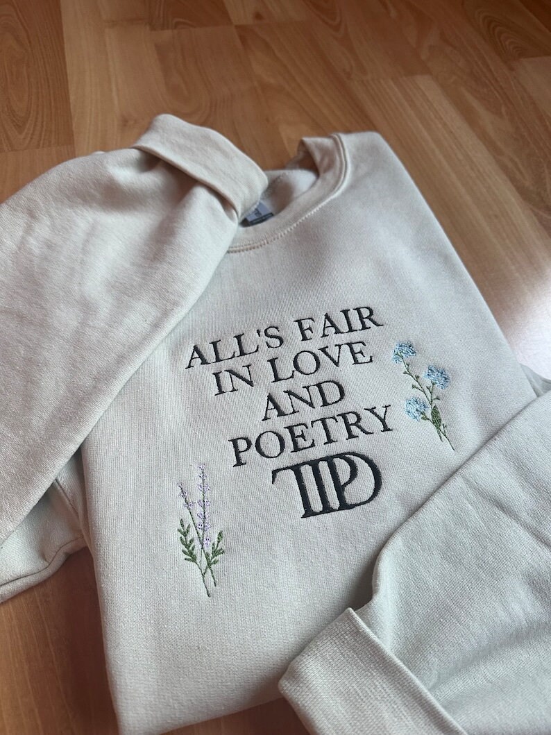 Discover The Tortured Poets Department | Embroidered Sweartshirt