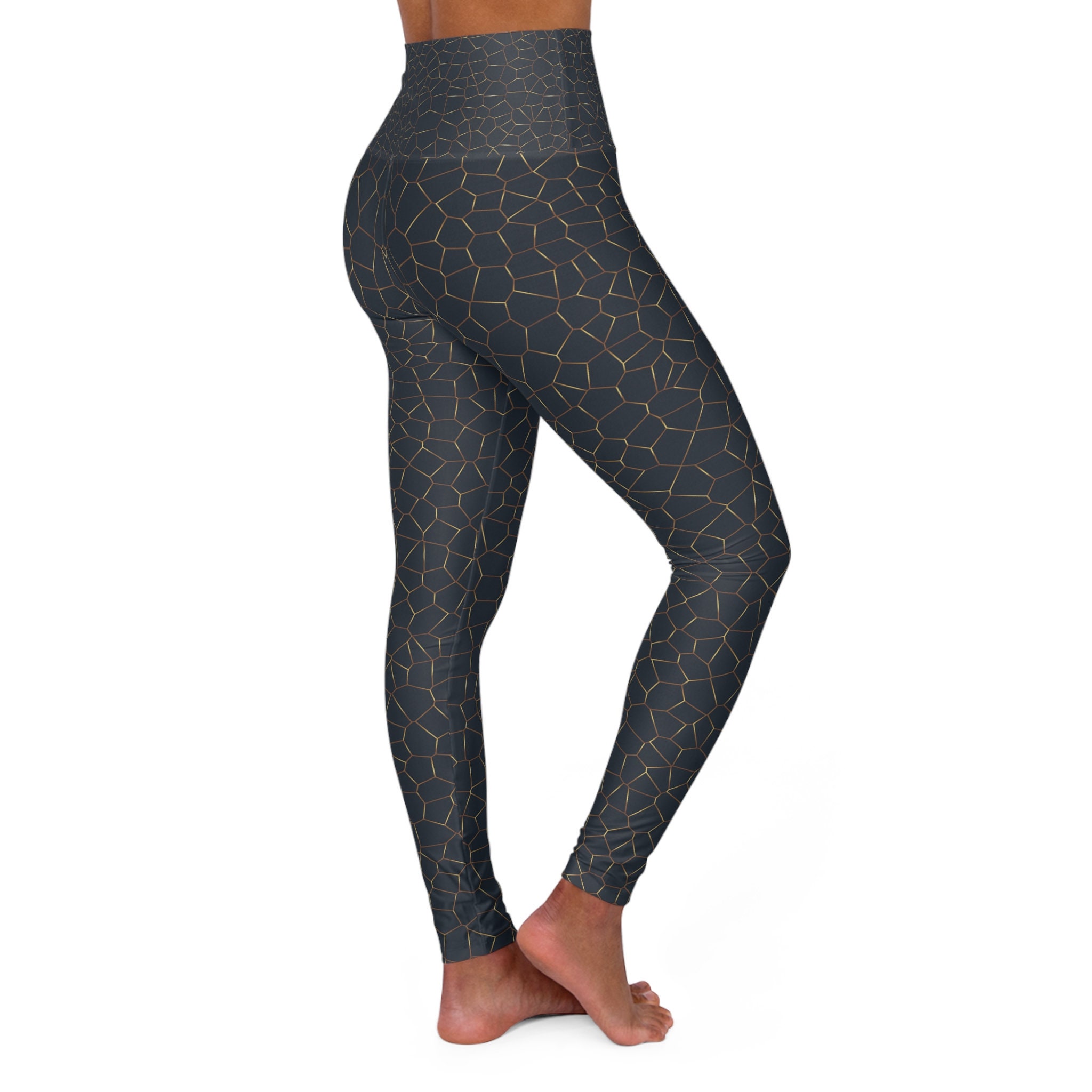High Waisted Yoga Leggings (AOP) For Miss Joki main image 0