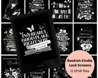 Kindle Lock Screen | Kindle Screensaver | Kindle Accessories | Kindle Paperwhite | Kindle Wallpaper | Bookish Accessory | Bookish Kindle