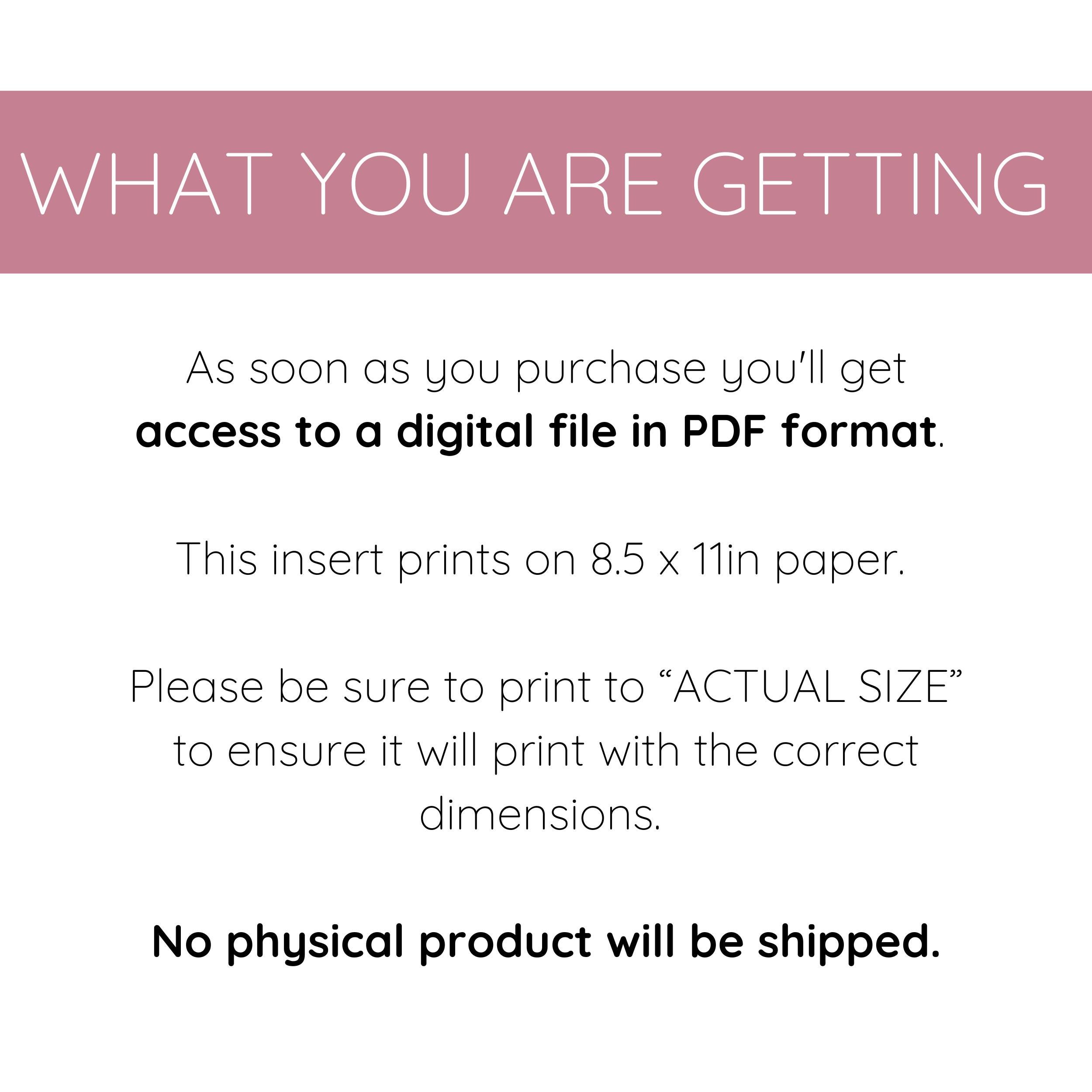 Printable Kindle Insert for Clear Case | Bookstore Kindle Insert | Pink ...