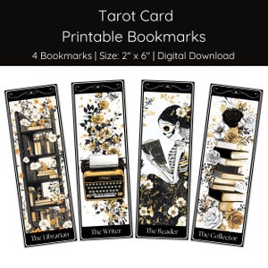 Marcapáginas de cartas del Tarot / Marcapáginas imprimibles / Marcapáginas de libros / Set de marcapáginas / Marcapáginas geniales / Marcapáginas digitales