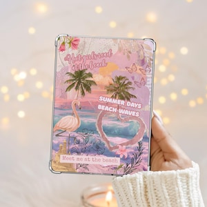 Printable Kindle Insert | Beach Kindle Insert | Summer Kindle Insert | Pink | Kindle Paperwhite | Kindle Basic | Kindle Decor