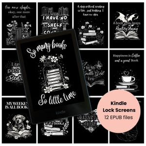 Kindle Lock Screen | Kindle Screensaver | Kindle Accessories | Kindle Paperwhite | Kindle Wallpaper | Bookish Accessory