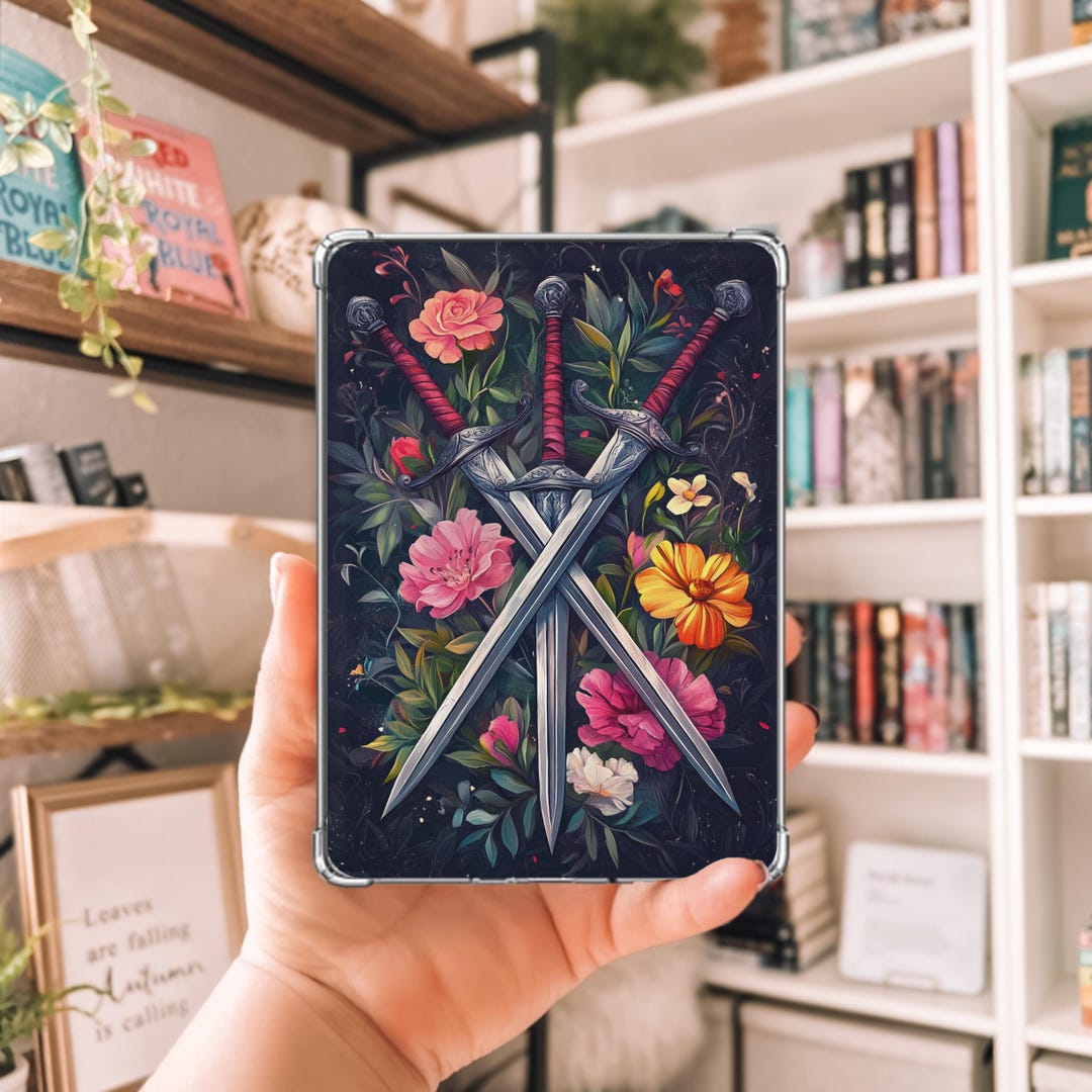 Printable Kindle Insert | Fantasy Kindle Insert | Kindle Decor | Floral ...