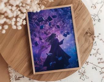 Bookish Art Print | Book Wall Art | Bookish Poster | Fantasy Wall Art | Printable Wall Art | Bookish Printable