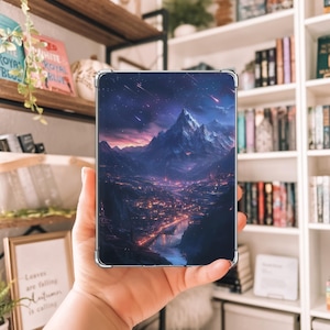 Printable Kindle Insert | Fantasy Kindle Insert | Mountains | Kindle Paperwhite | Kindle Basic | Kindle Decor | Digital Download