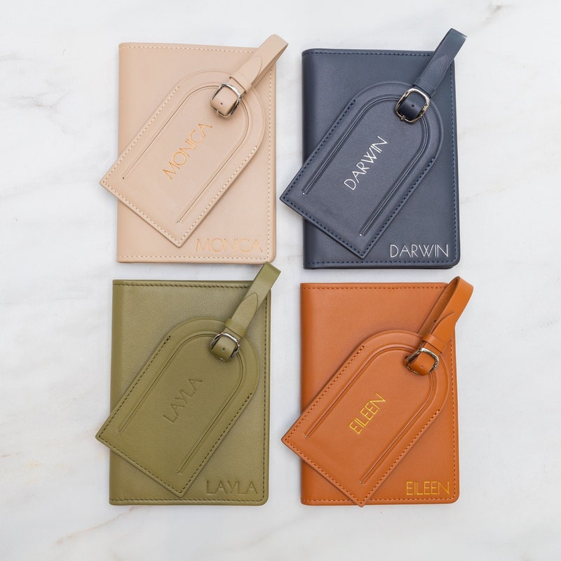 Embossed Leather Card Holder - Etsy