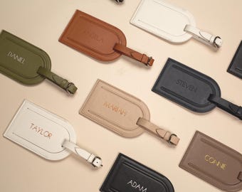 Embossed Luggage Tag - Custom Name Suitcase Tag, Personalized Travel Essentials, Gift for Mom, Wife, BFFs, Daughter, Graduation Gift