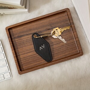 Embossed Diamond Leather Keychains (small Initials) - Personalized ...