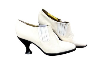 Jean Paul Gaultier pour Stéphane Kelian | Vintage Cream Ankle Boots RARE Size 6