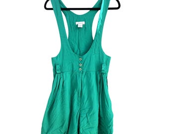 Express / Pantaloncino corto senza maniche vintage anni '90 verde Kelly, taglia S