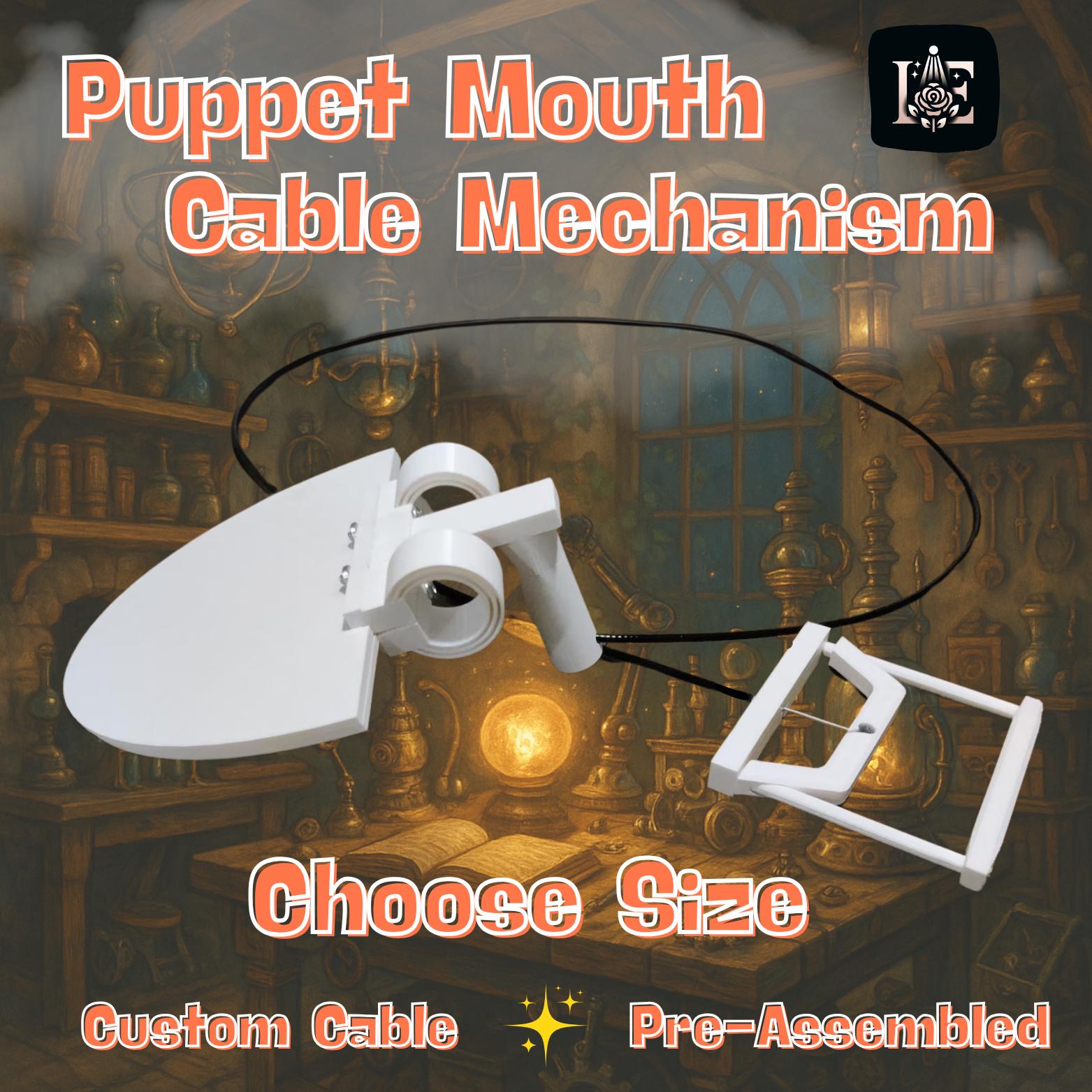 Cable Puppet Jaw Mechanism, Cosplay, Theatre Prop