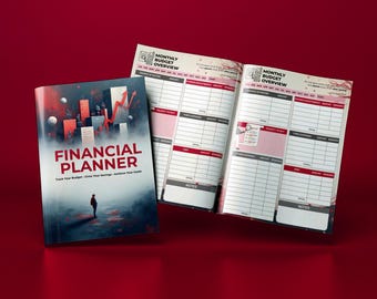 Financial  Tracker Budget Planner Spending Tracker Canva Editable Template A5 Size