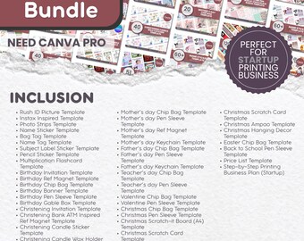 Canva Templates for Printing Business Owner - Starter Bundle - Startup Business