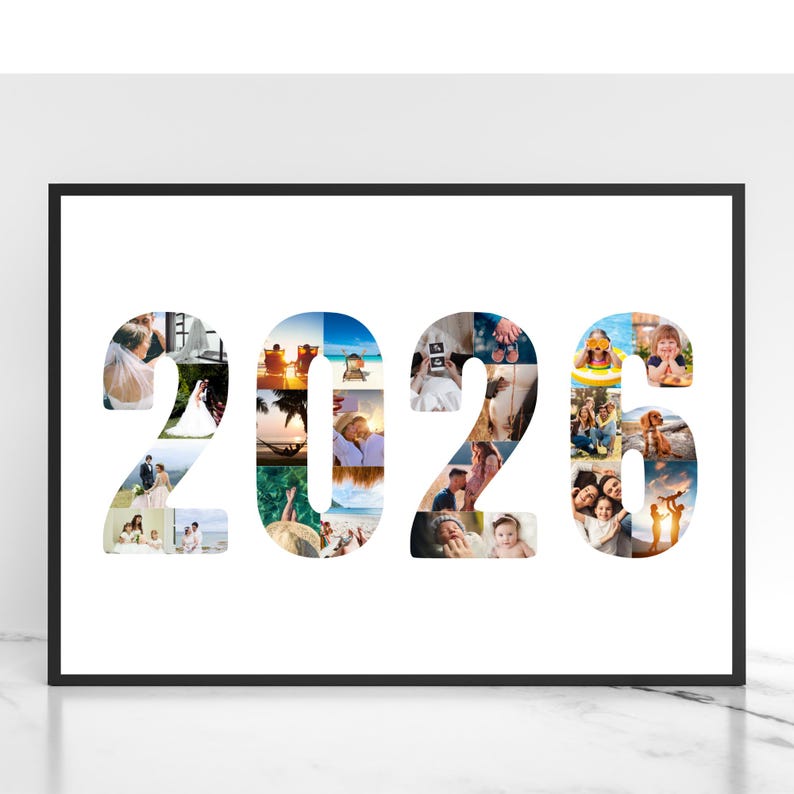 2026 Yearly Photo Collage Template