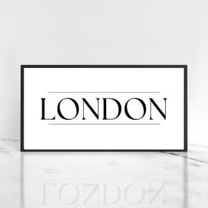 London Wall Art, London Letter Art, Modern London Artwork Digital Download, London Home Decor Digital Download, Minimalist London Home Decor