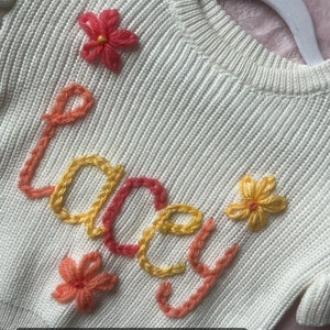 Personalized Baby Name Sweater