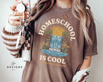 Trendy Homeschool Mom Shirt Homeschool is Cool shirt Homeshool Tshirt Mothers Day Gifts for Homeschool Mom Gifts Graphic Homeschool Shirt