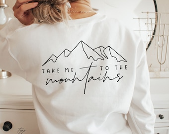 Hiking Sweatshirt Adventure Sweatshirt Explore Sweatshirt for Wife Gift for Mothers Day Camping Shirt Camping Sweater Gift