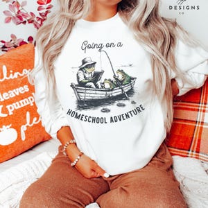 Vintage Adventure Homeschool Sweatshirt Homeschool Sweatshirt Homeschool Mom Shirt Homeschool Kleidung Homeschool Mom Geschenk für Homeschooler