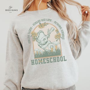 Trendy Vintage Homeschool Sweatshirt, Homeschool Mom Sweatshirt, Homeschool Mom Shirt, Homeschool Geschenke, Geschenke für Homeschooler, Hausschule