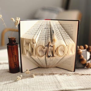 Unique Book Lover Gift, Gifts for Readers, Book Lover Gift, Gifts for Girlfriend, Gift for Wife, Bookish Merch, Booktok Merch, Folded Books