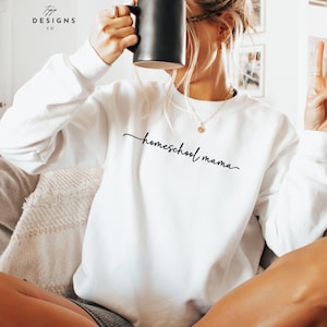 Trendy Homeschool Mom Sweatshirt Homeschool Mama Sweatshirt Christmas Gift for Her Homeschool Mom Homestead Sweatshirt Fall Sweatshirt