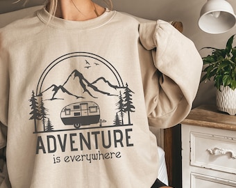 Campingtrui Wandelsweater Trendy zomersweater Cadeau voor haar Cadeaus voor haar Campingtrui Adventure-sweater