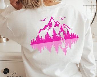Sasquatch-sweater voor vrouwen wandelen sweatshirt met ronde hals Grappige campingtrui Grappig campingshirt Glamping-shirt