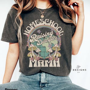Retro Trendy Homeschool Shirt, Cute Homeschool Shirts, Back to School Homeschool Shirt, Homeschool Gifts, Homeschool Mama Shirt, Home School