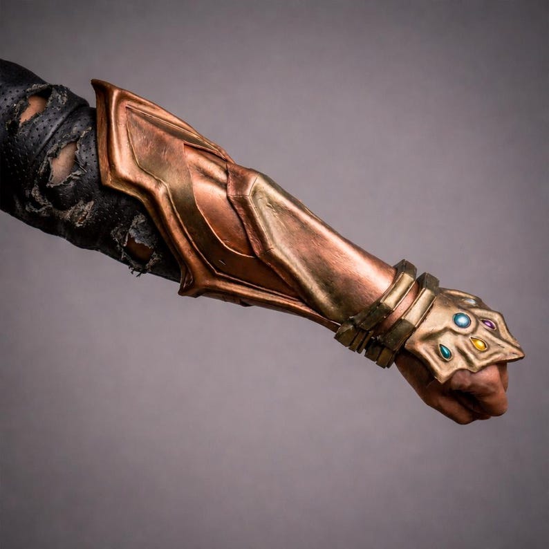 Handcrafted Fantasy Leather Bracer Arm Guard, LARP Armor, Dnd Cosplay ...