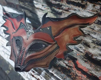 Handcrafted leather fennec fox mask, fox costume, theatrical mask, LARP mask, burning man, fox cosplay, puppy, ren faire, fox pet play