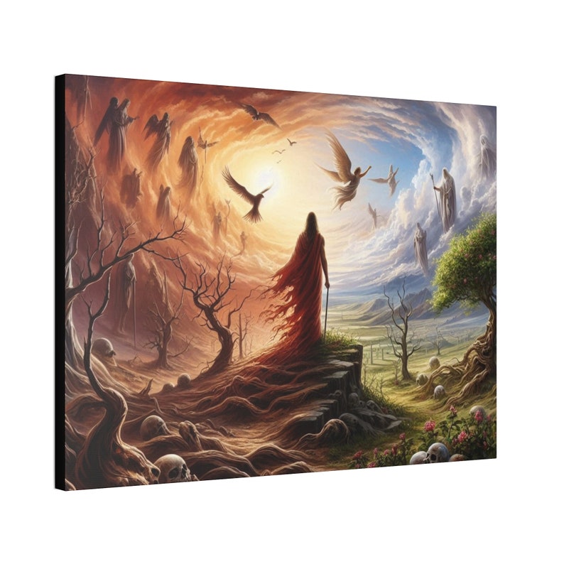 The Path Between Heaven & Hell #72 - A Canvas Wall Art, Digital Design ...