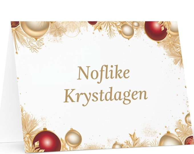 Frisian Christmas card - Frysk Fries Holiday Greeting Tree Celebration Gift Merry Festive Heritage Nativity Bethlehem Christian Catholic